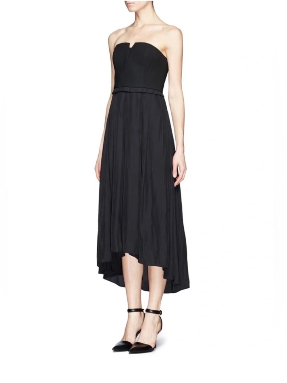 NWT Elizabeth & James Jill Black Midi Dress